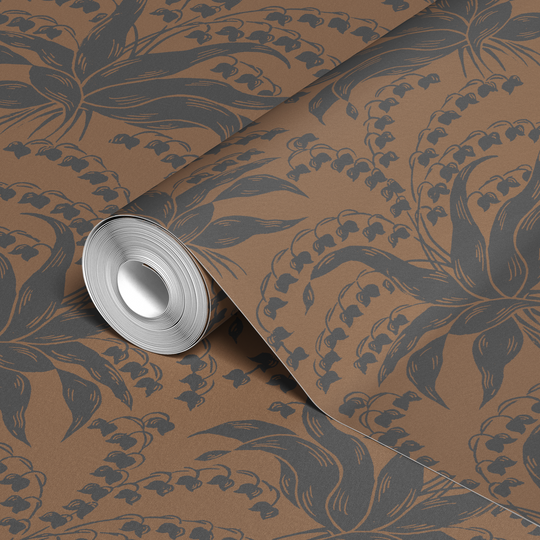 wallpaper roll closeup mockup