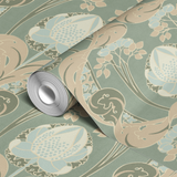  wallpaper roll closeup mockup