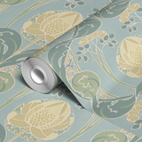  wallpaper roll closeup mockup