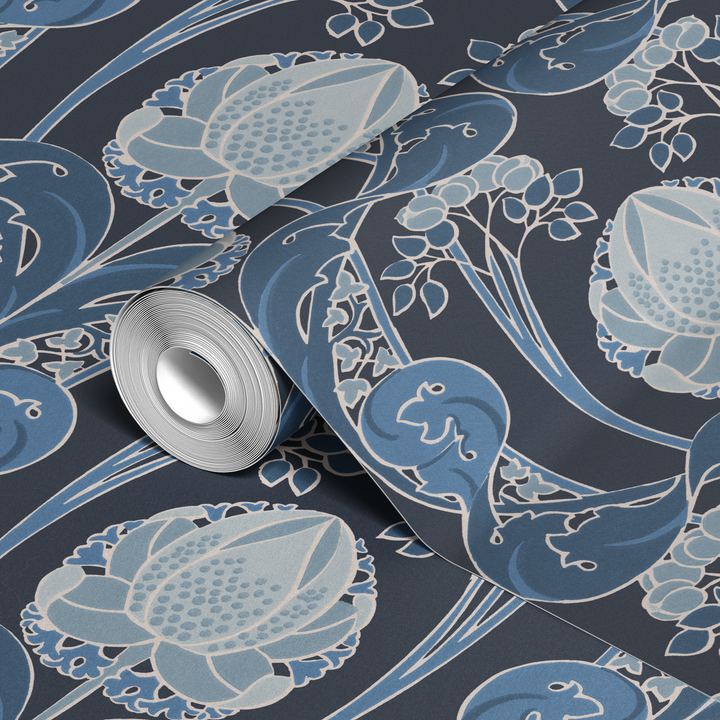  wallpaper roll closeup mockup