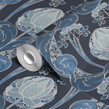 wallpaper roll closeup mockup