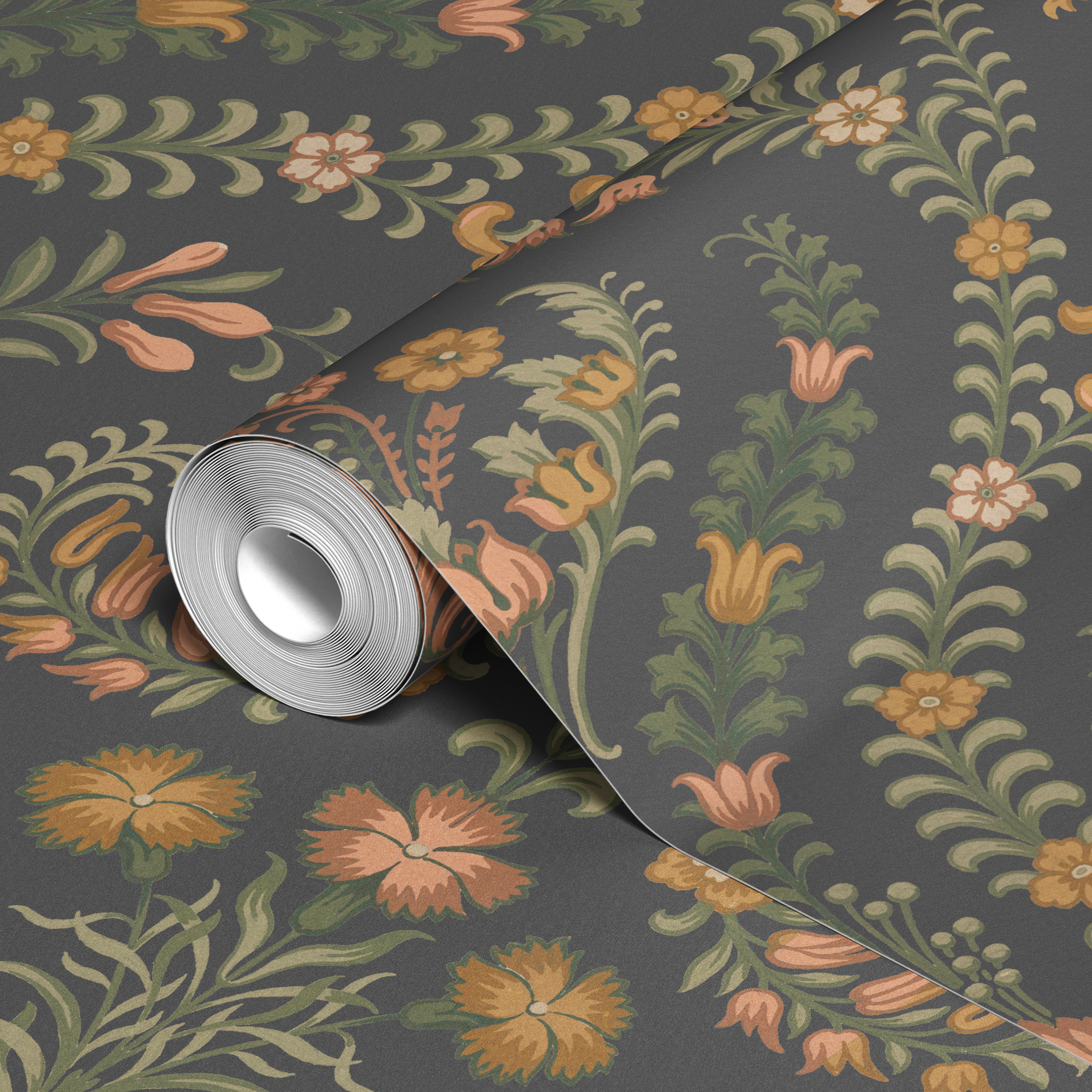  wallpaper roll closeup mockup