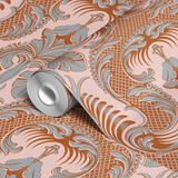  wallpaper roll closeup mockup