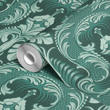  wallpaper roll closeup mockup