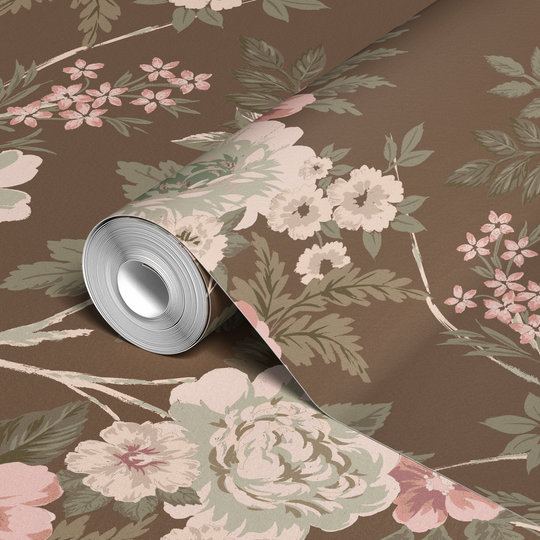  wallpaper roll closeup mockup