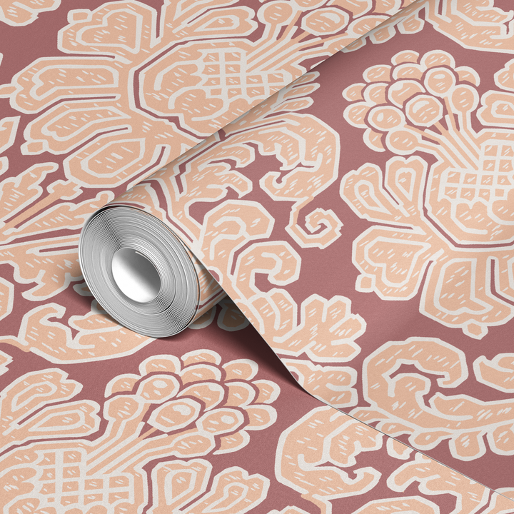  wallpaper roll closeup mockup