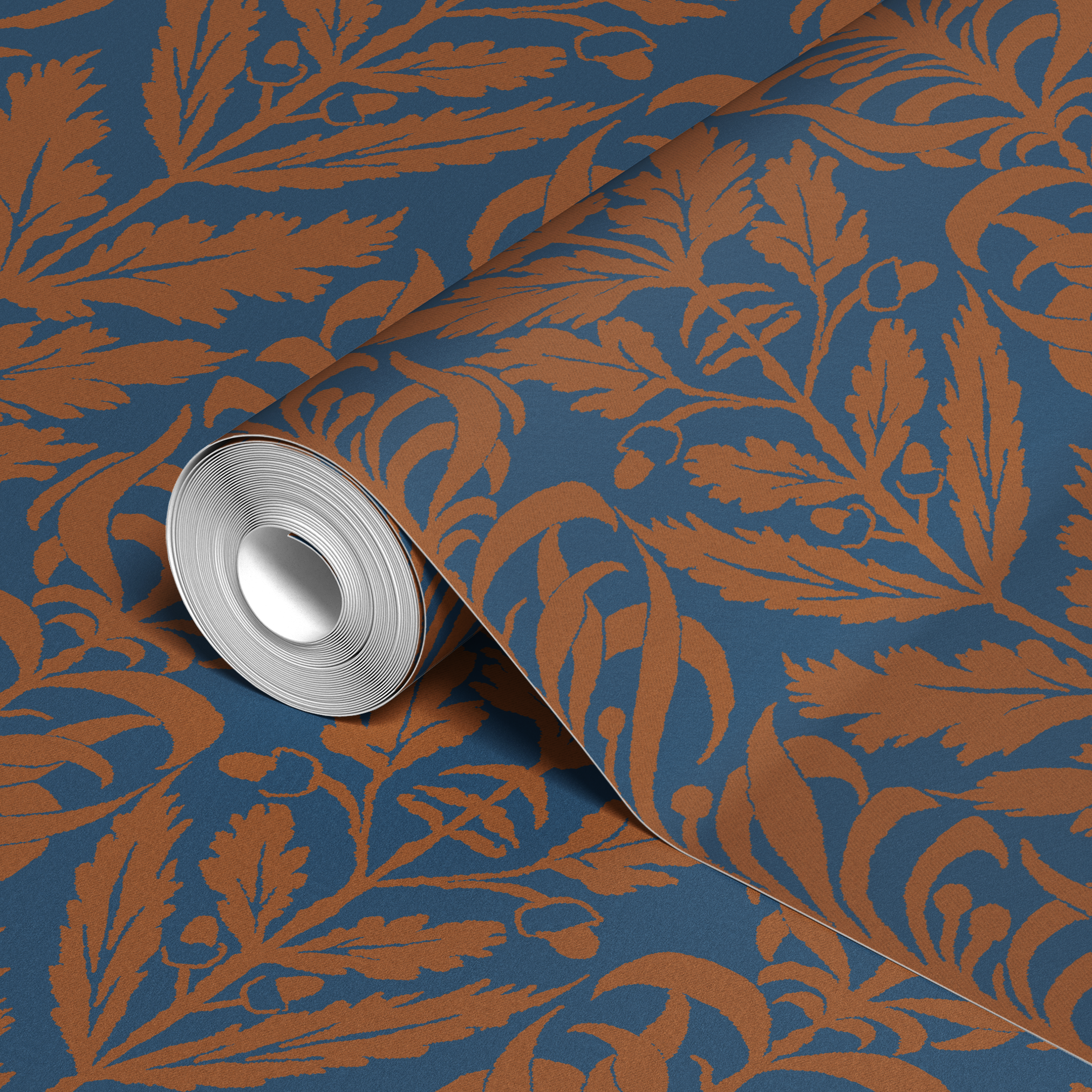  wallpaper roll closeup mockup