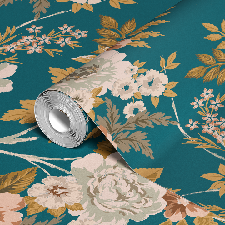  wallpaper roll closeup mockup