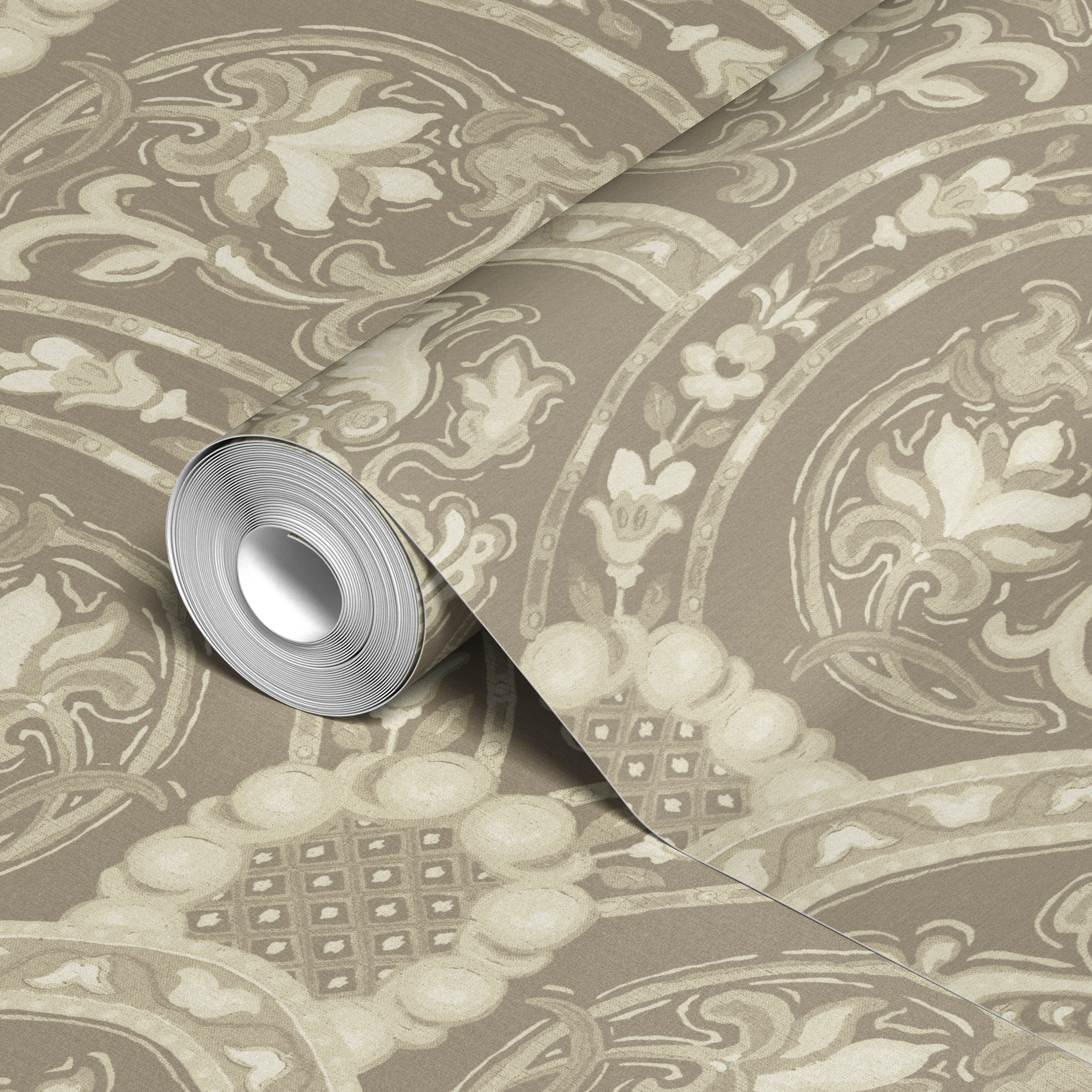  wallpaper roll closeup mockup