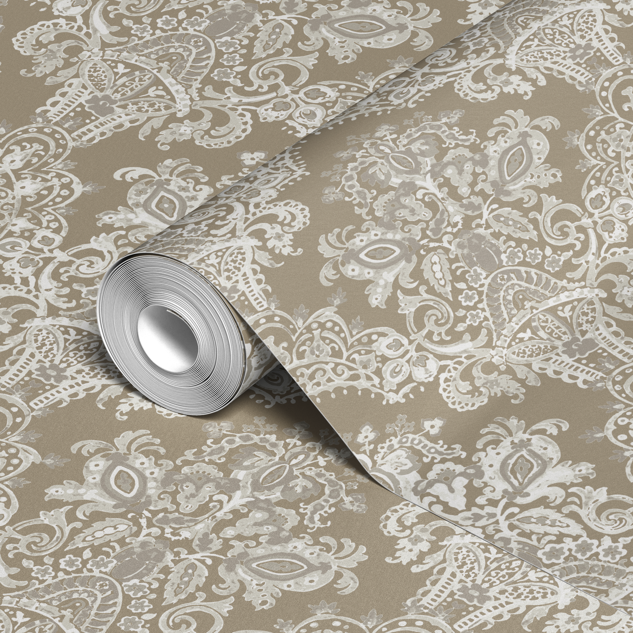  wallpaper roll closeup mockup