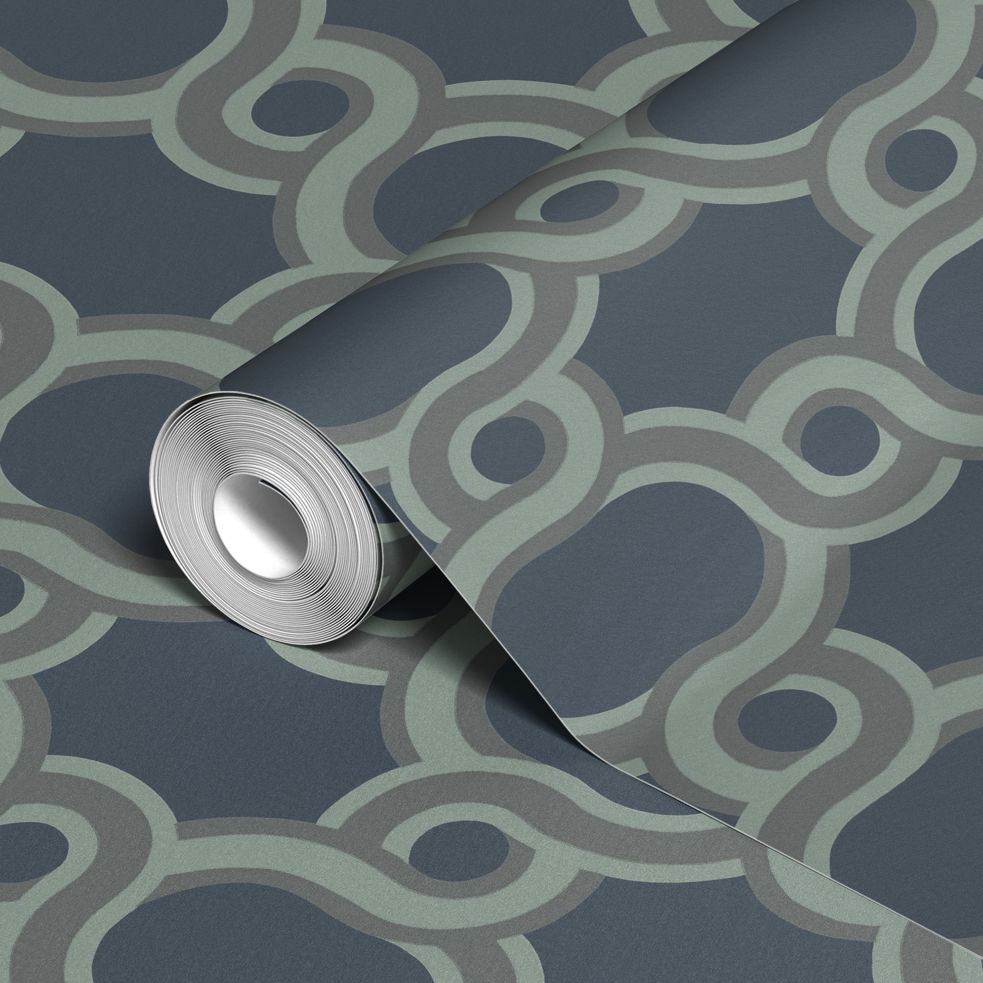  wallpaper roll closeup mockup