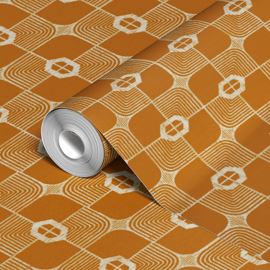  wallpaper roll closeup mockup