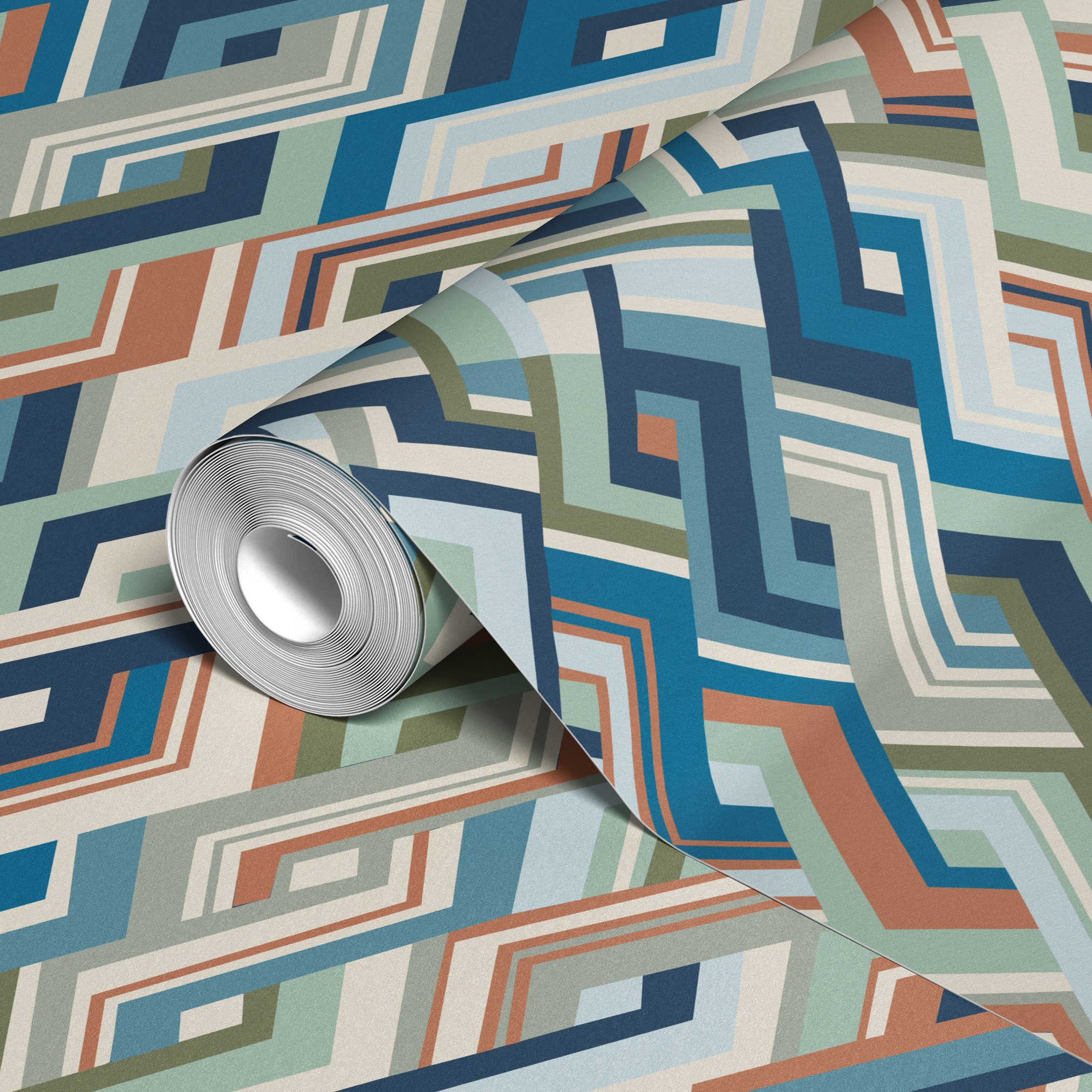  wallpaper roll closeup mockup