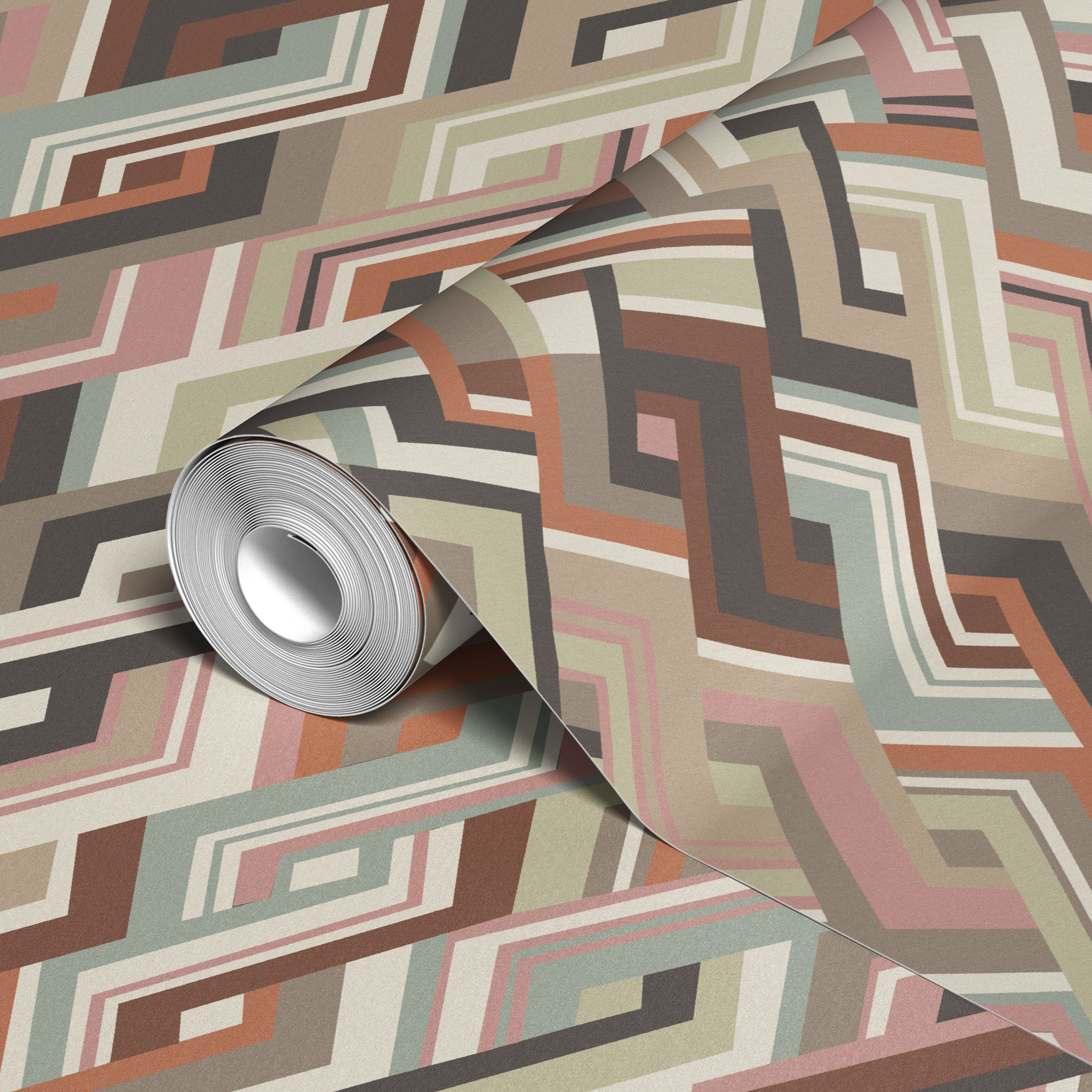  wallpaper roll closeup mockup