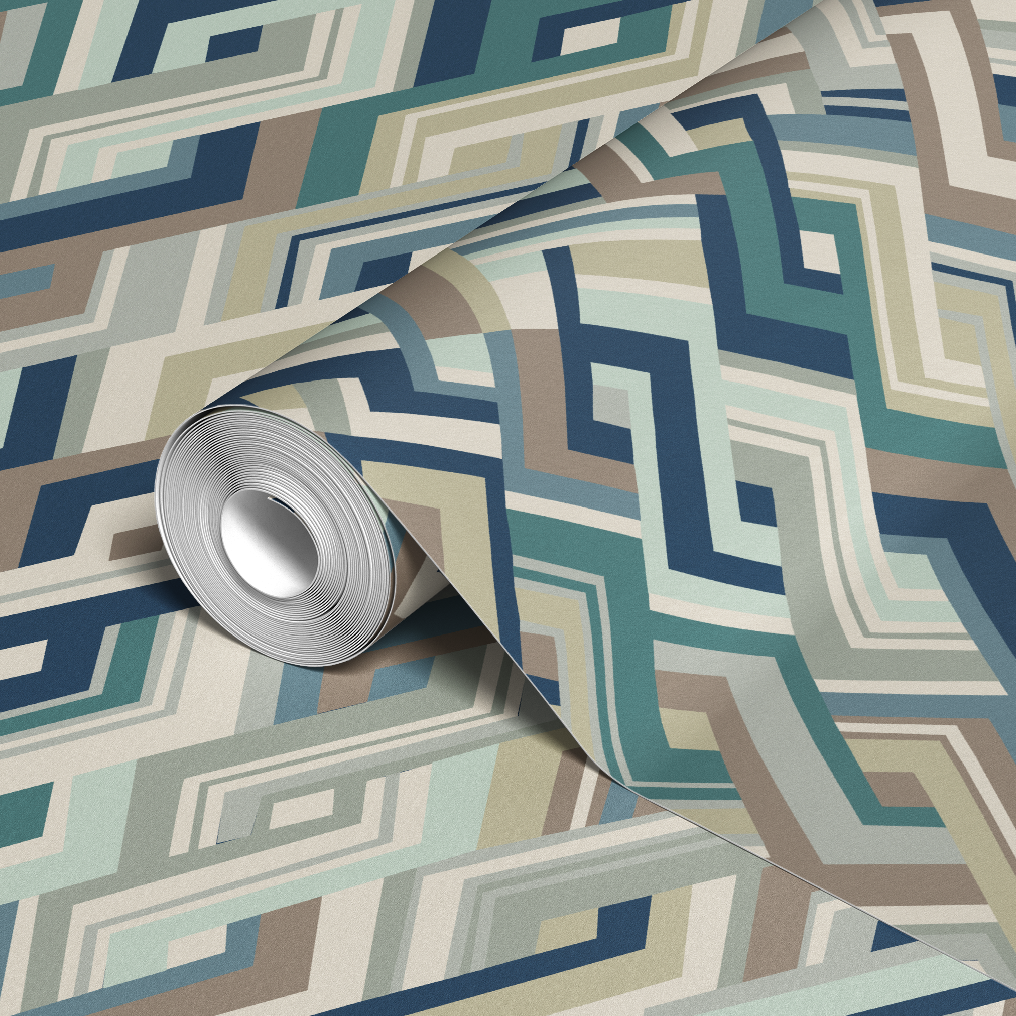  wallpaper roll closeup mockup
