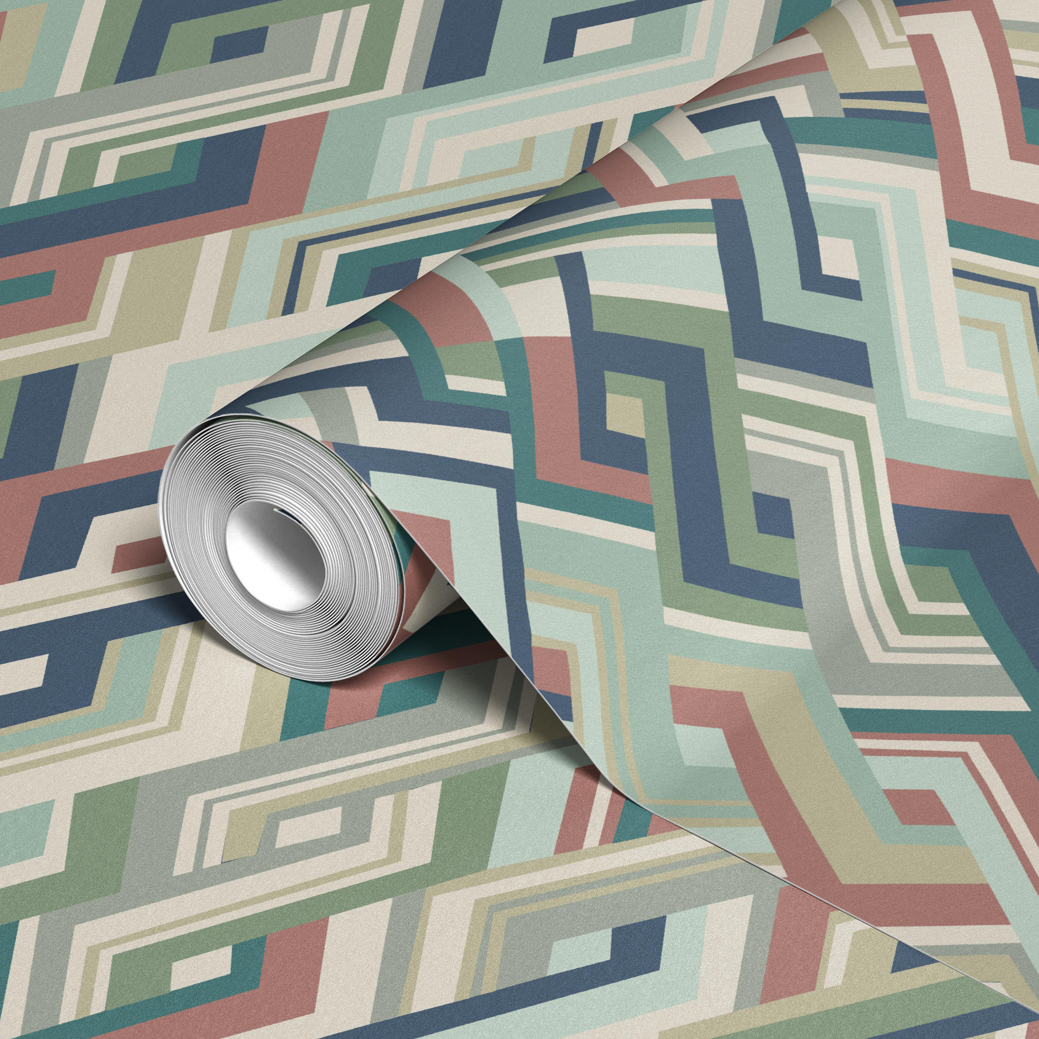  wallpaper roll closeup mockup