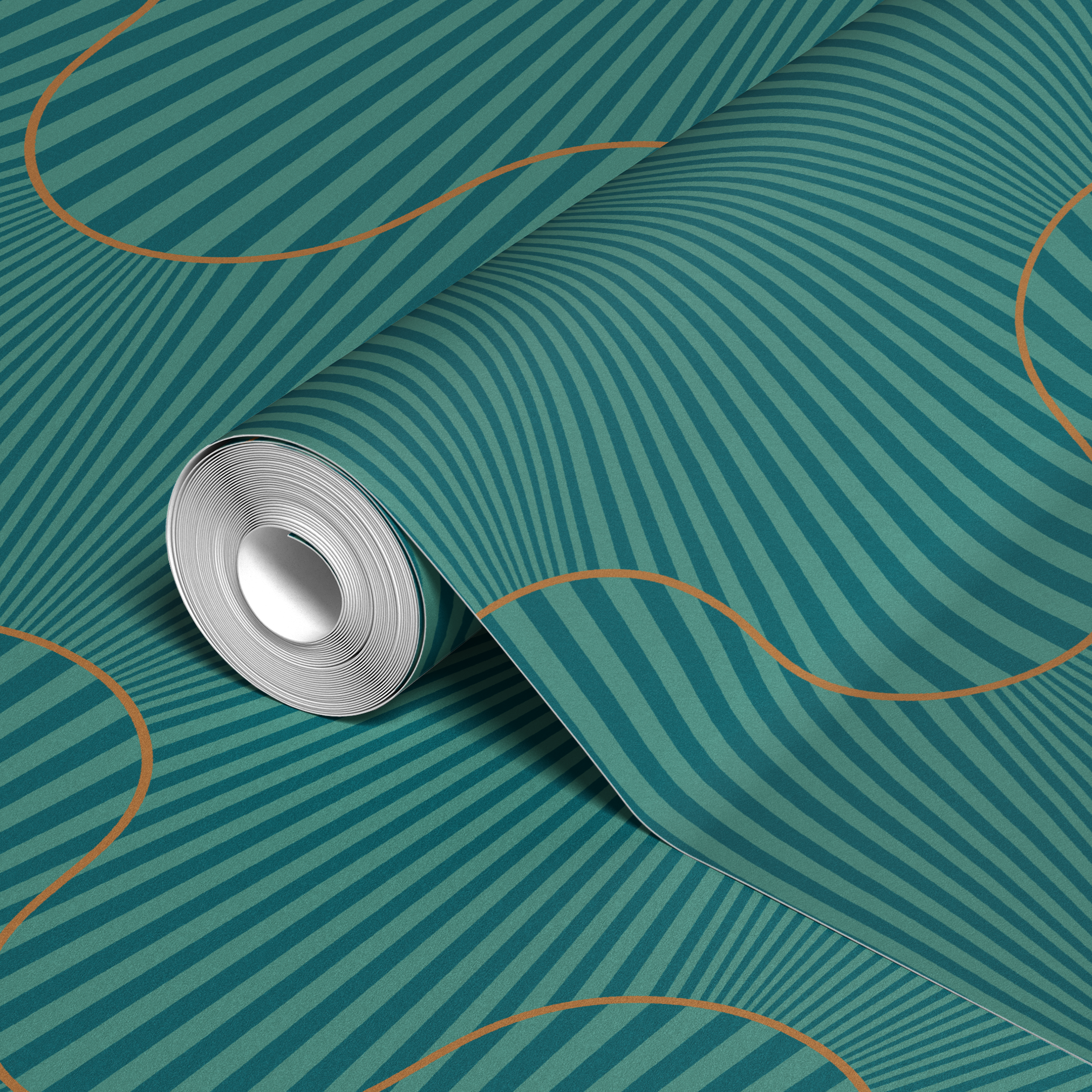  wallpaper roll closeup mockup