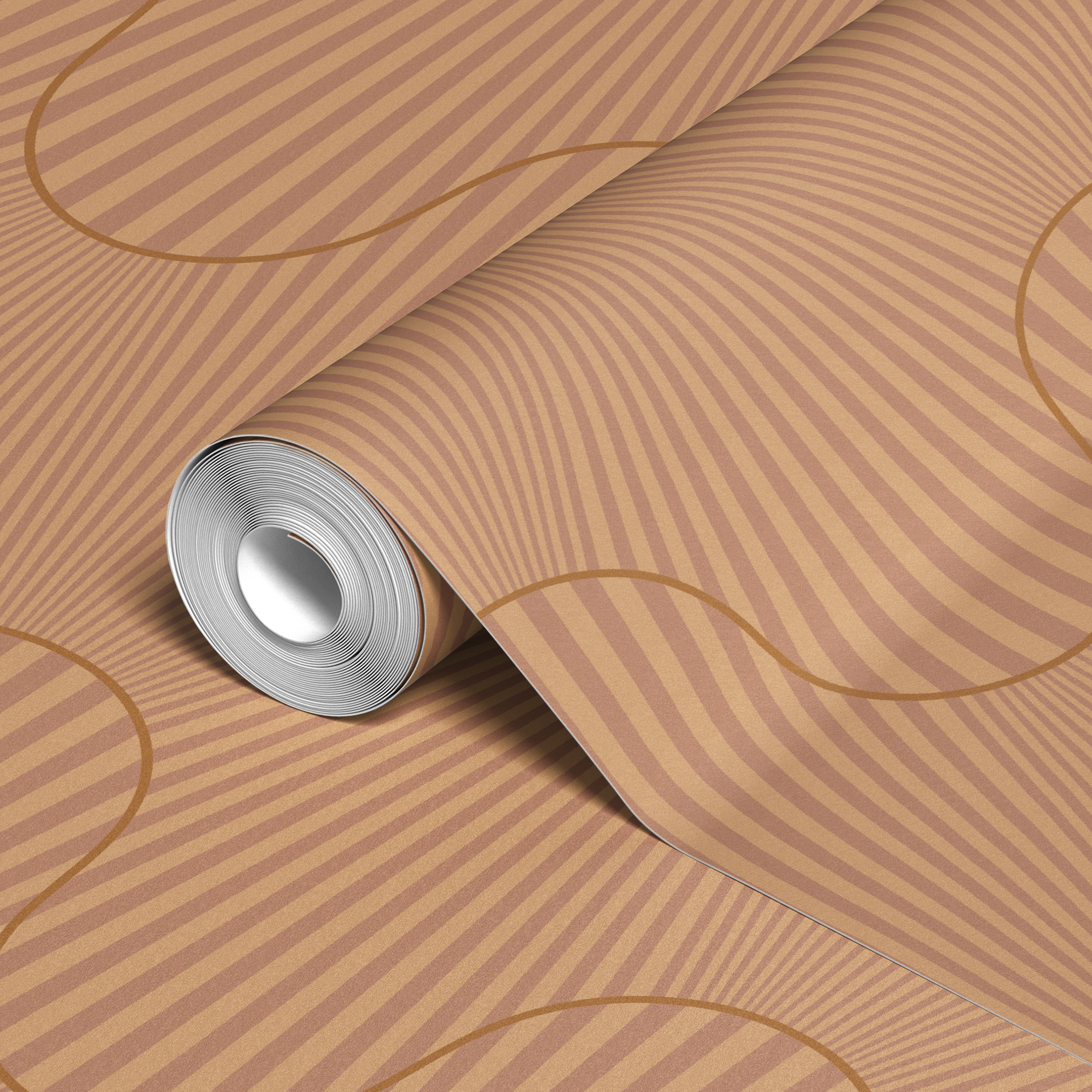  wallpaper roll closeup mockup