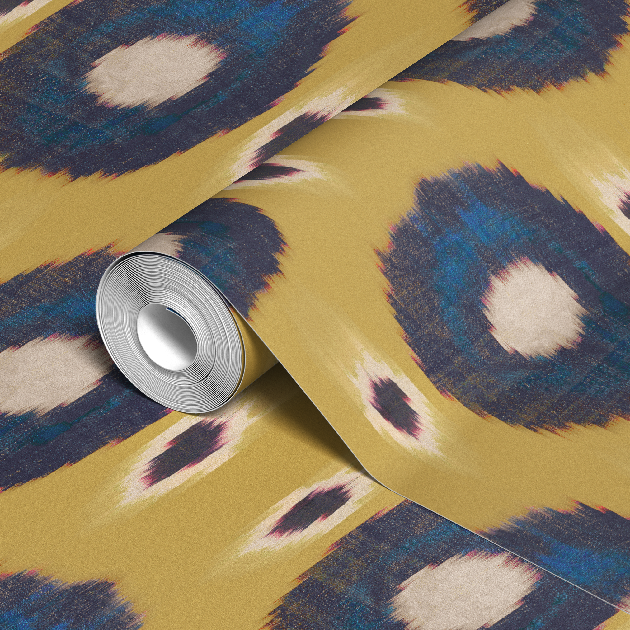  wallpaper roll closeup mockup