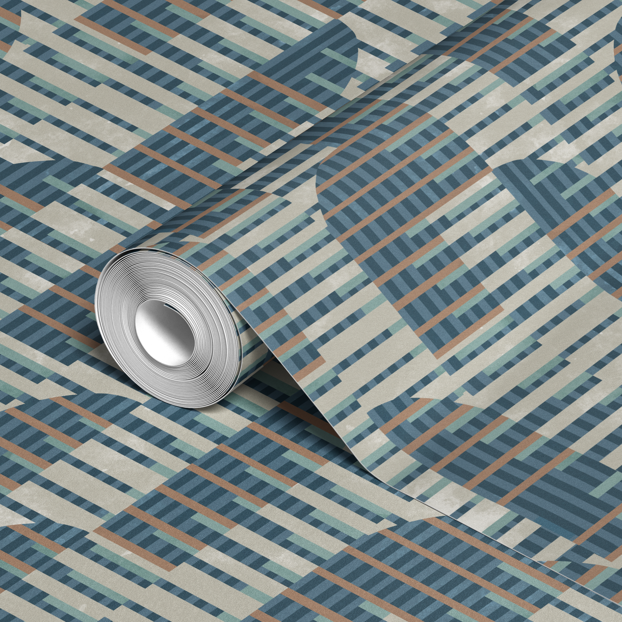  wallpaper roll closeup mockup