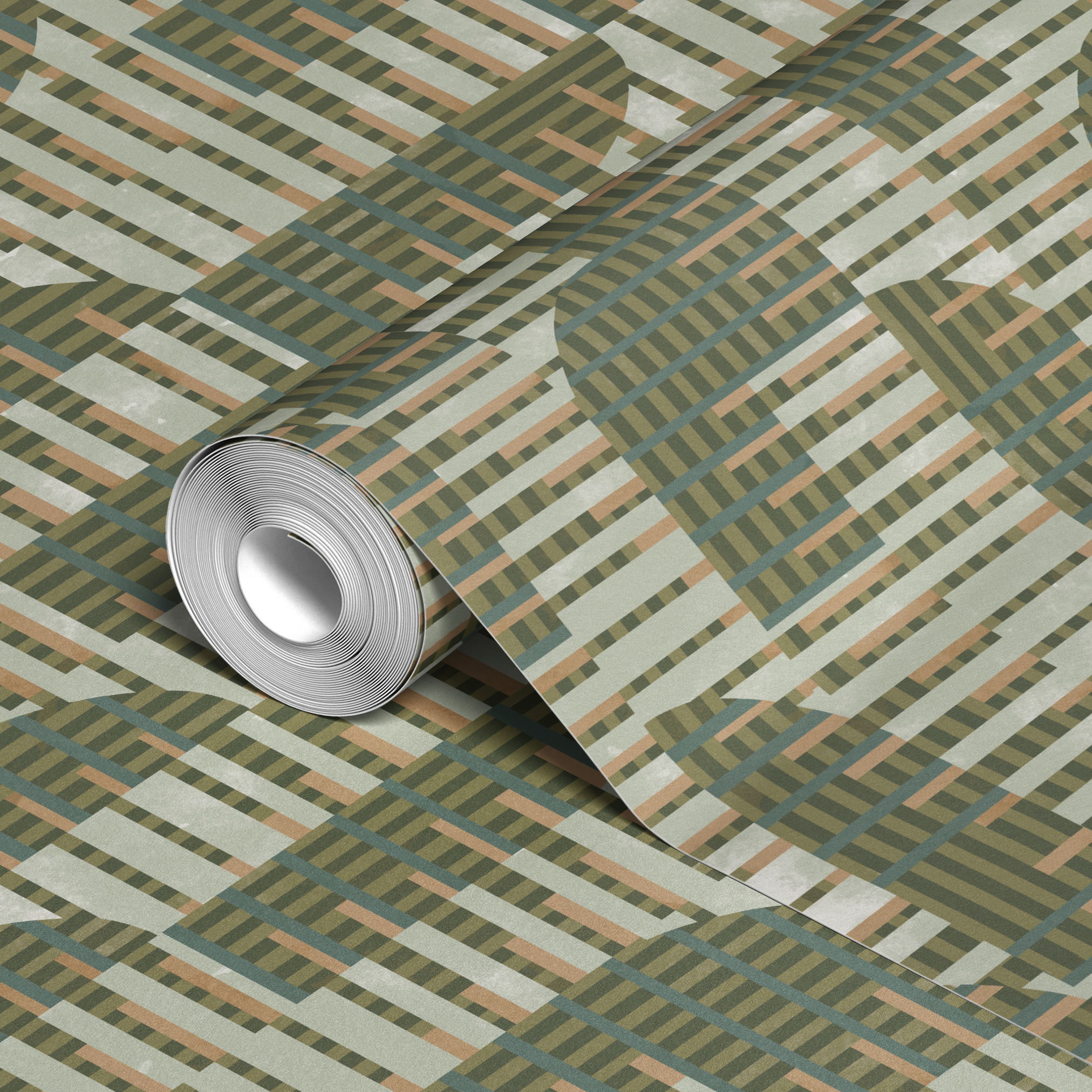  wallpaper roll closeup mockup