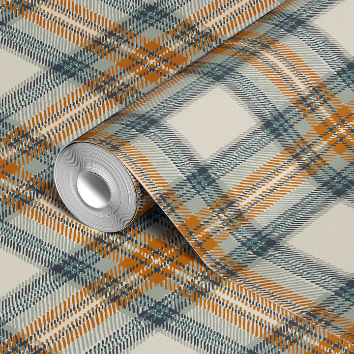  wallpaper roll closeup mockup