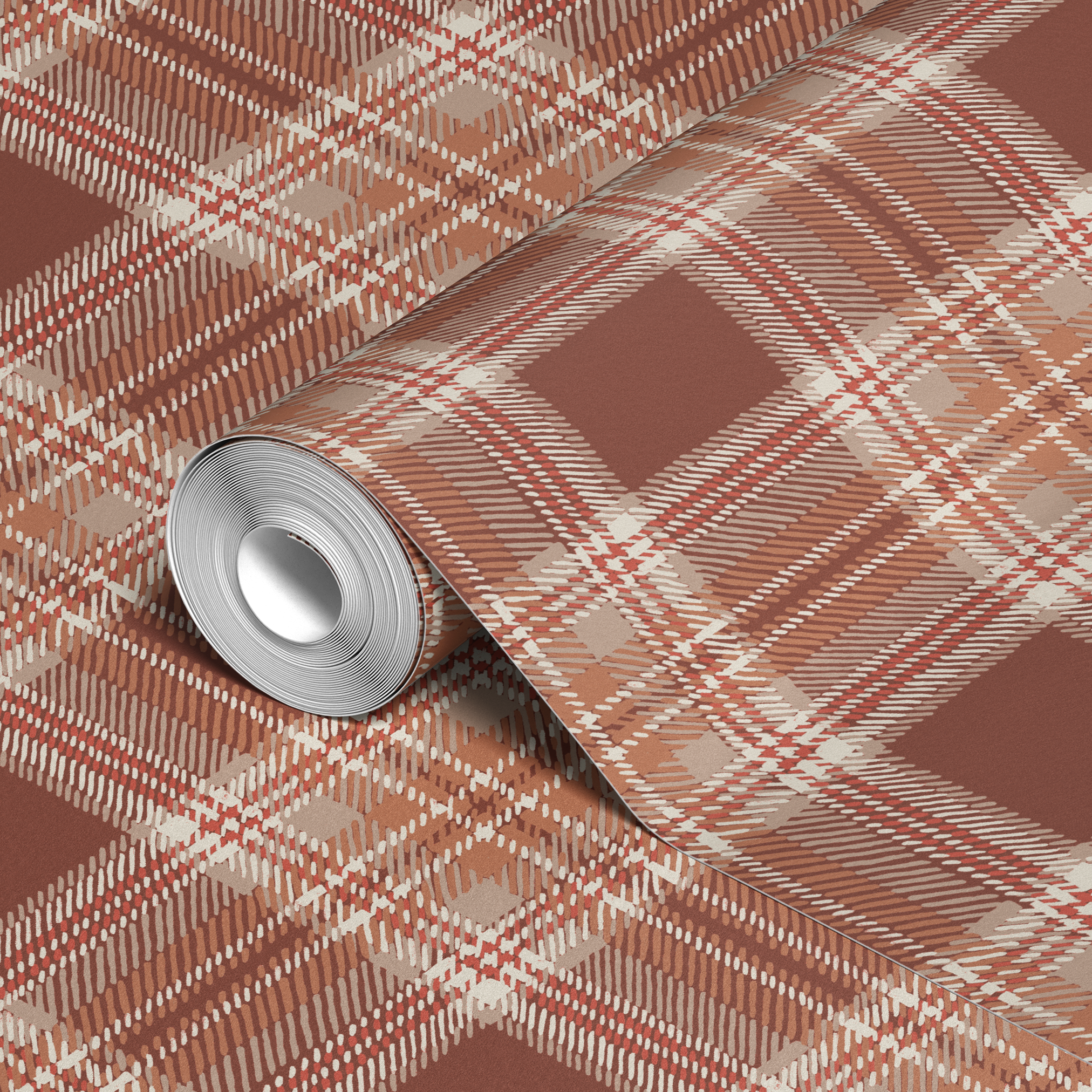  wallpaper roll closeup mockup