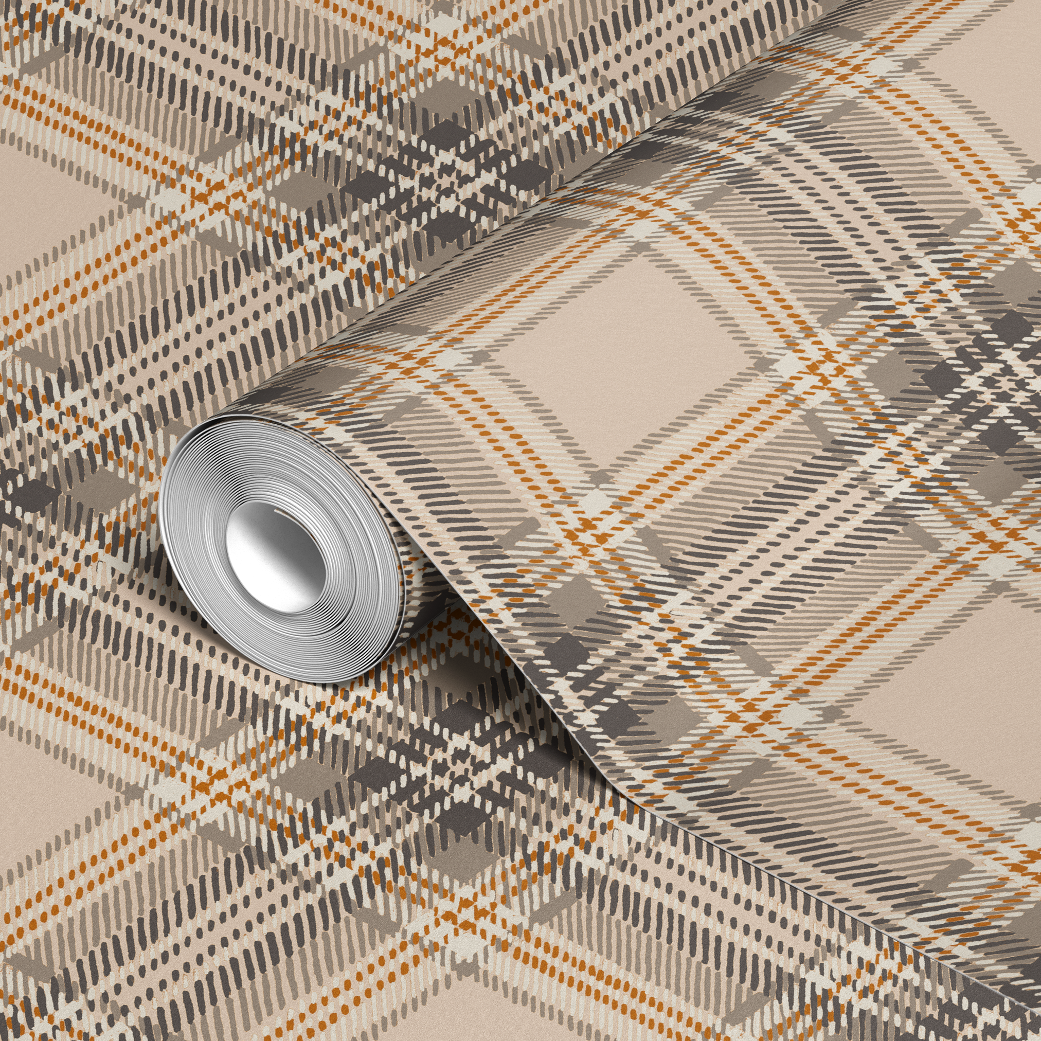  wallpaper roll closeup mockup