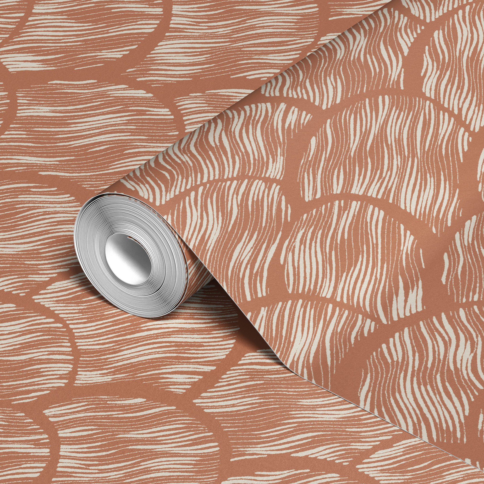  wallpaper roll closeup mockup