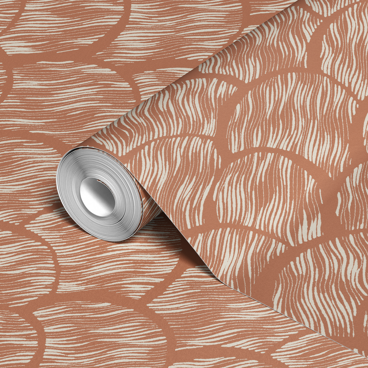  wallpaper roll closeup mockup