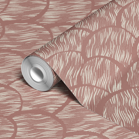  wallpaper roll closeup mockup