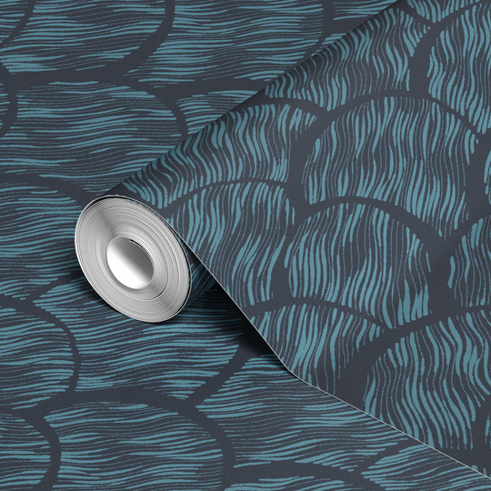  wallpaper roll closeup mockup