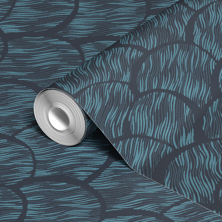  wallpaper roll closeup mockup
