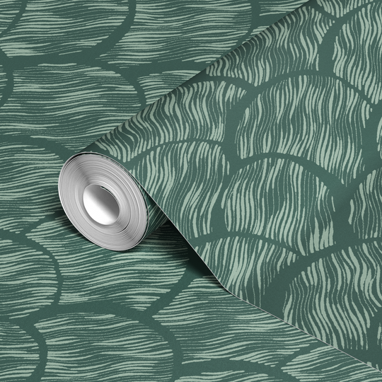  wallpaper roll closeup mockup