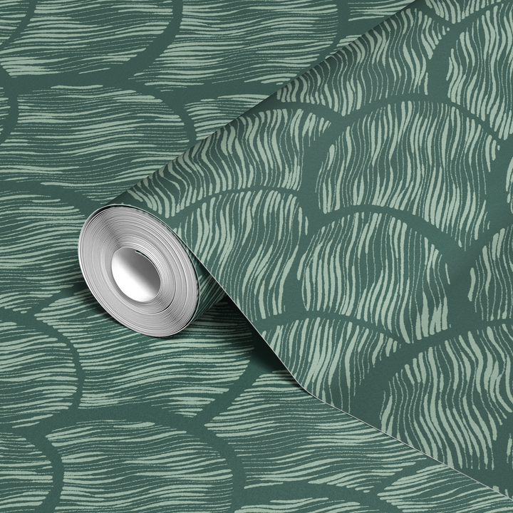  wallpaper roll closeup mockup