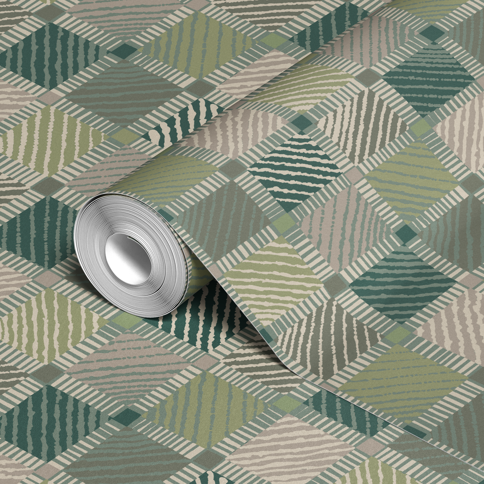  wallpaper roll closeup mockup