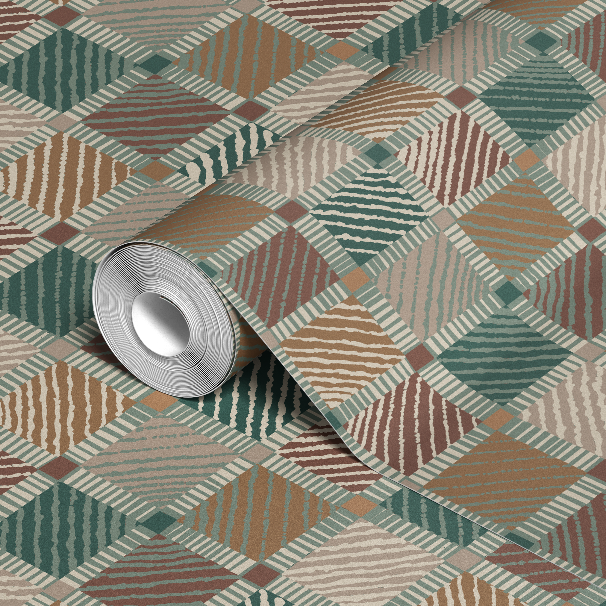  wallpaper roll closeup mockup