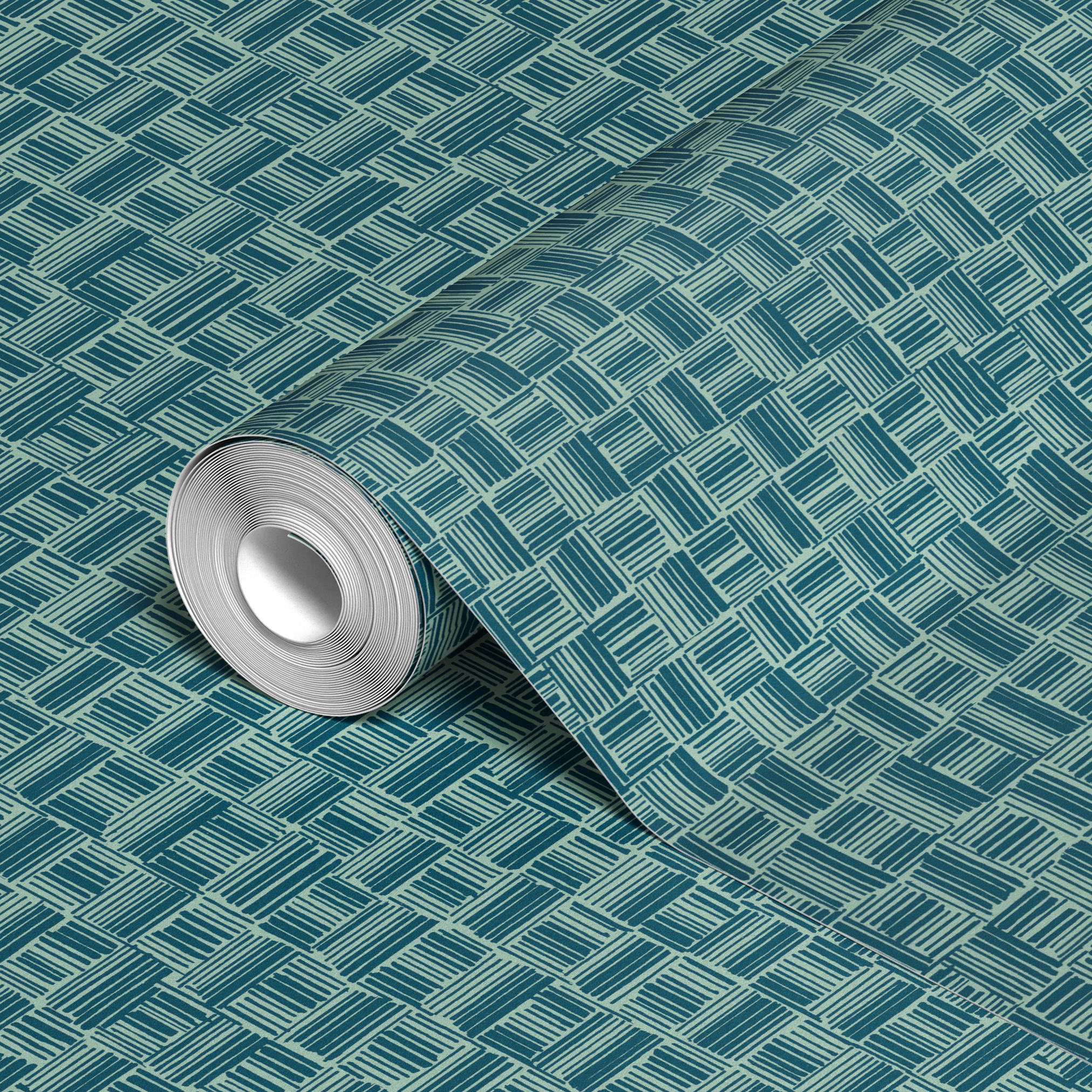  wallpaper roll closeup mockup