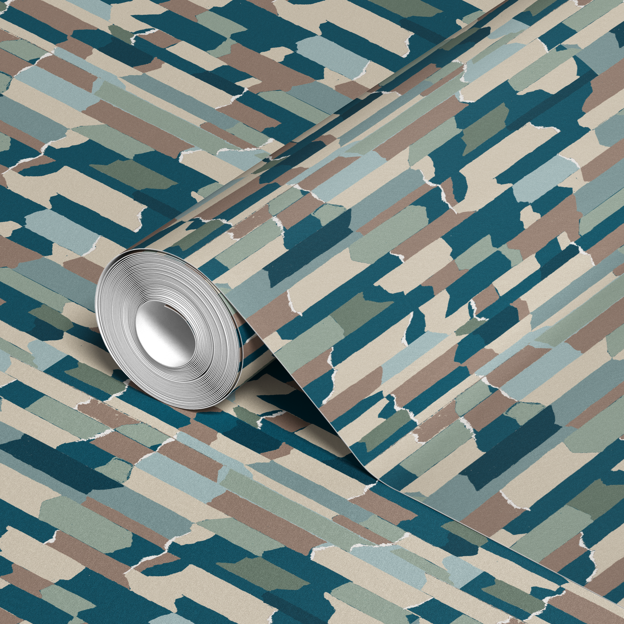  wallpaper roll closeup mockup