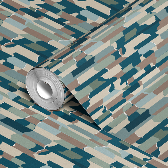 wallpaper roll closeup mockup