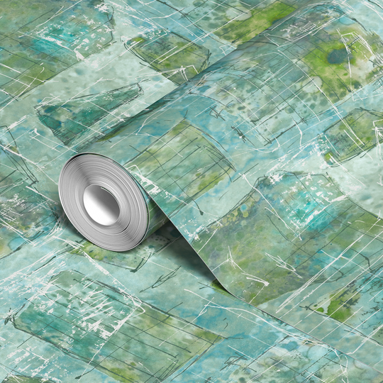  wallpaper roll closeup mockup