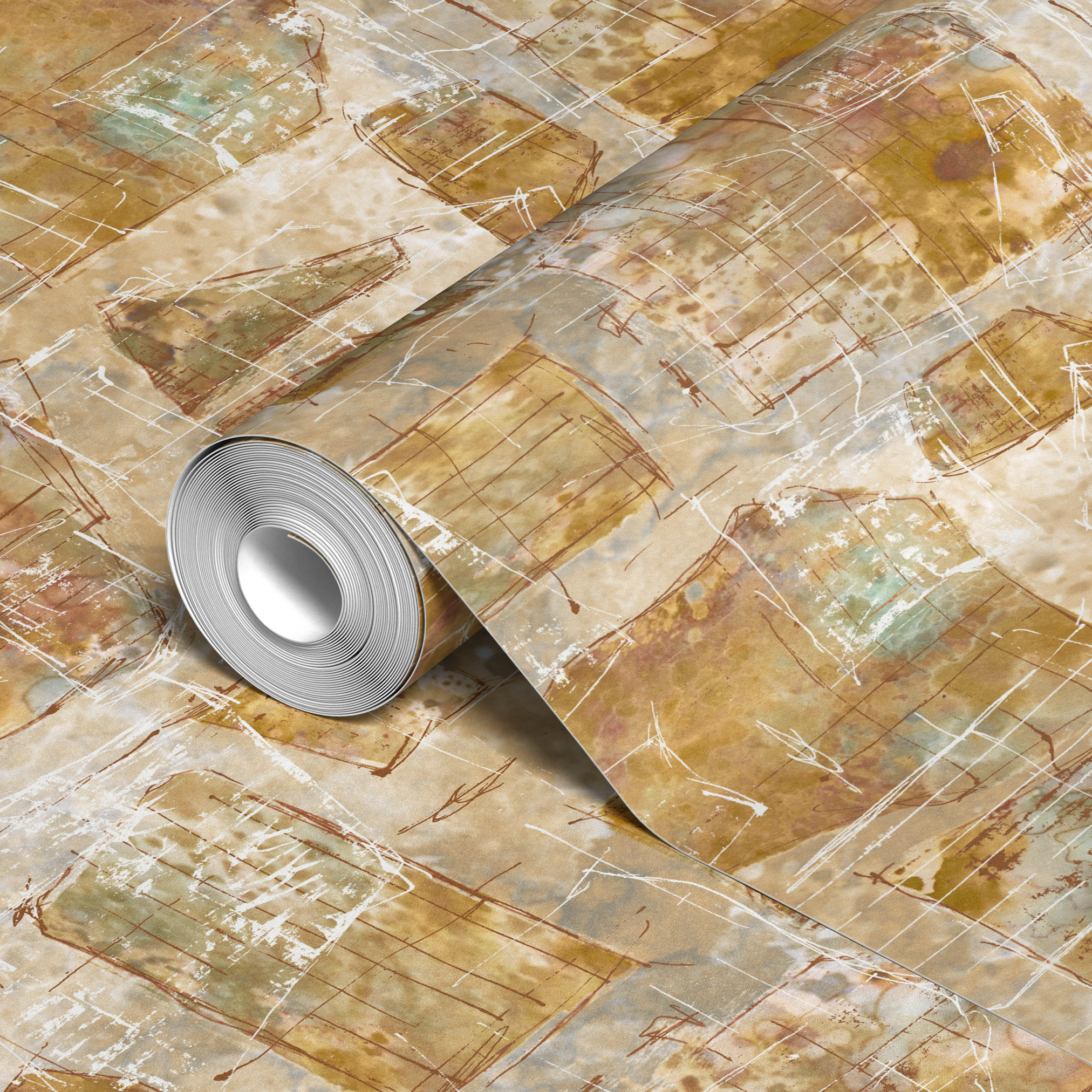  wallpaper roll closeup mockup