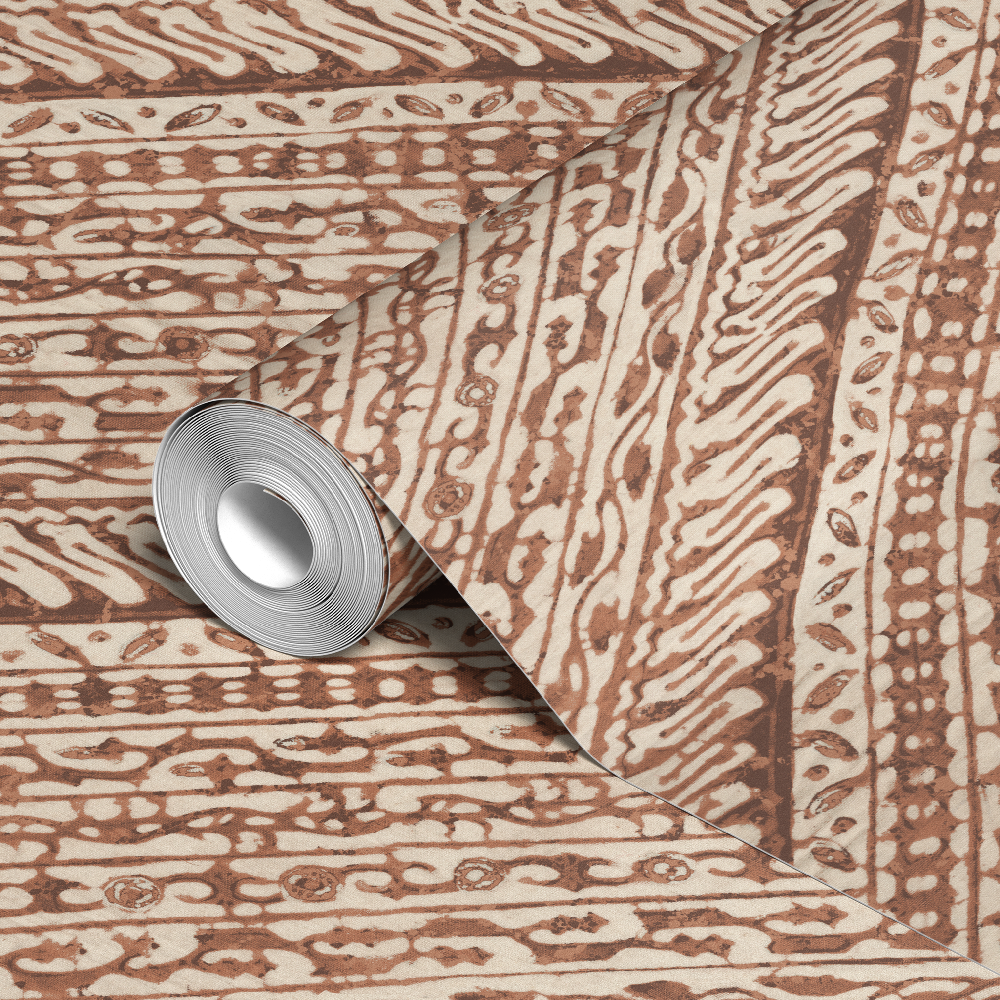  wallpaper roll closeup mockup