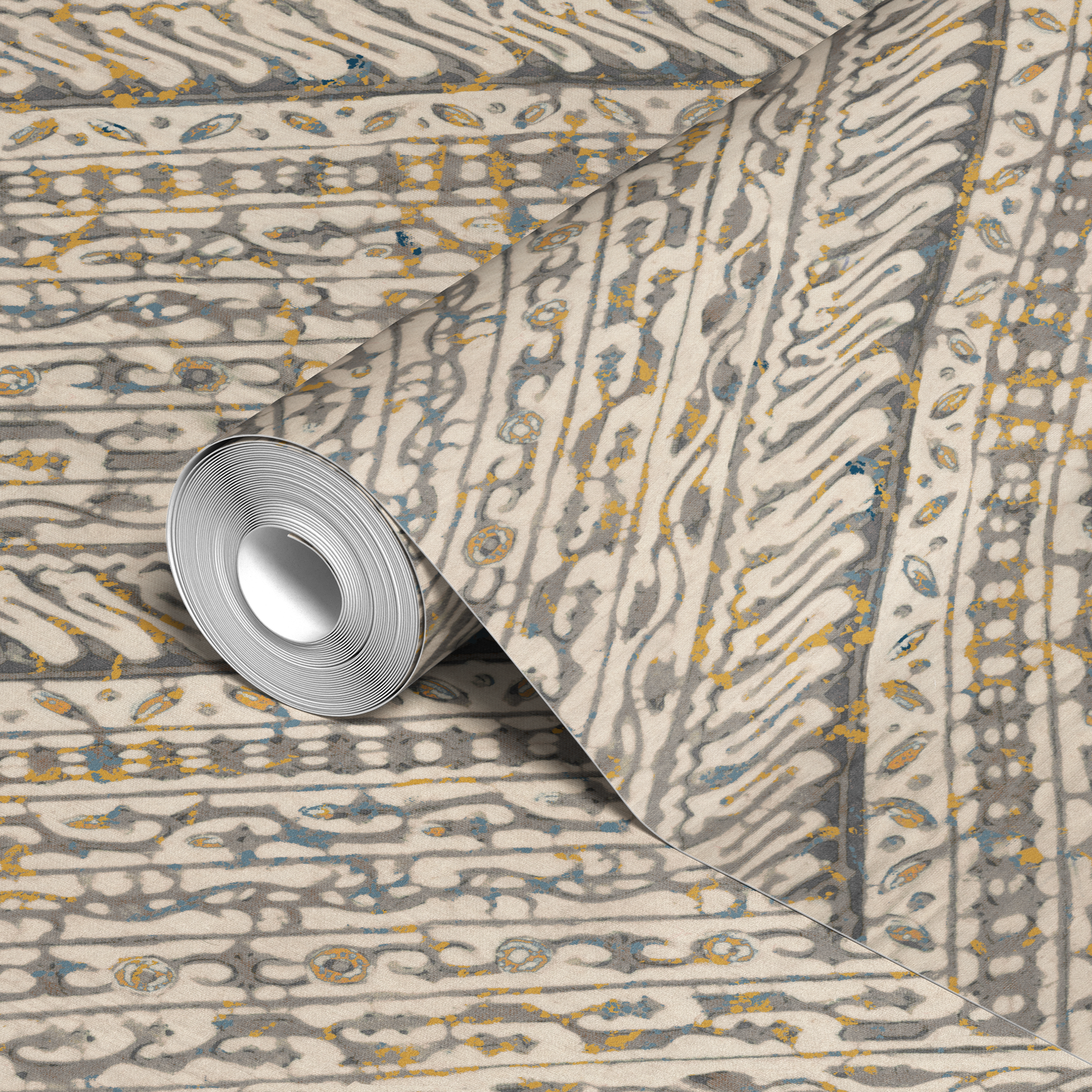  wallpaper roll closeup mockup