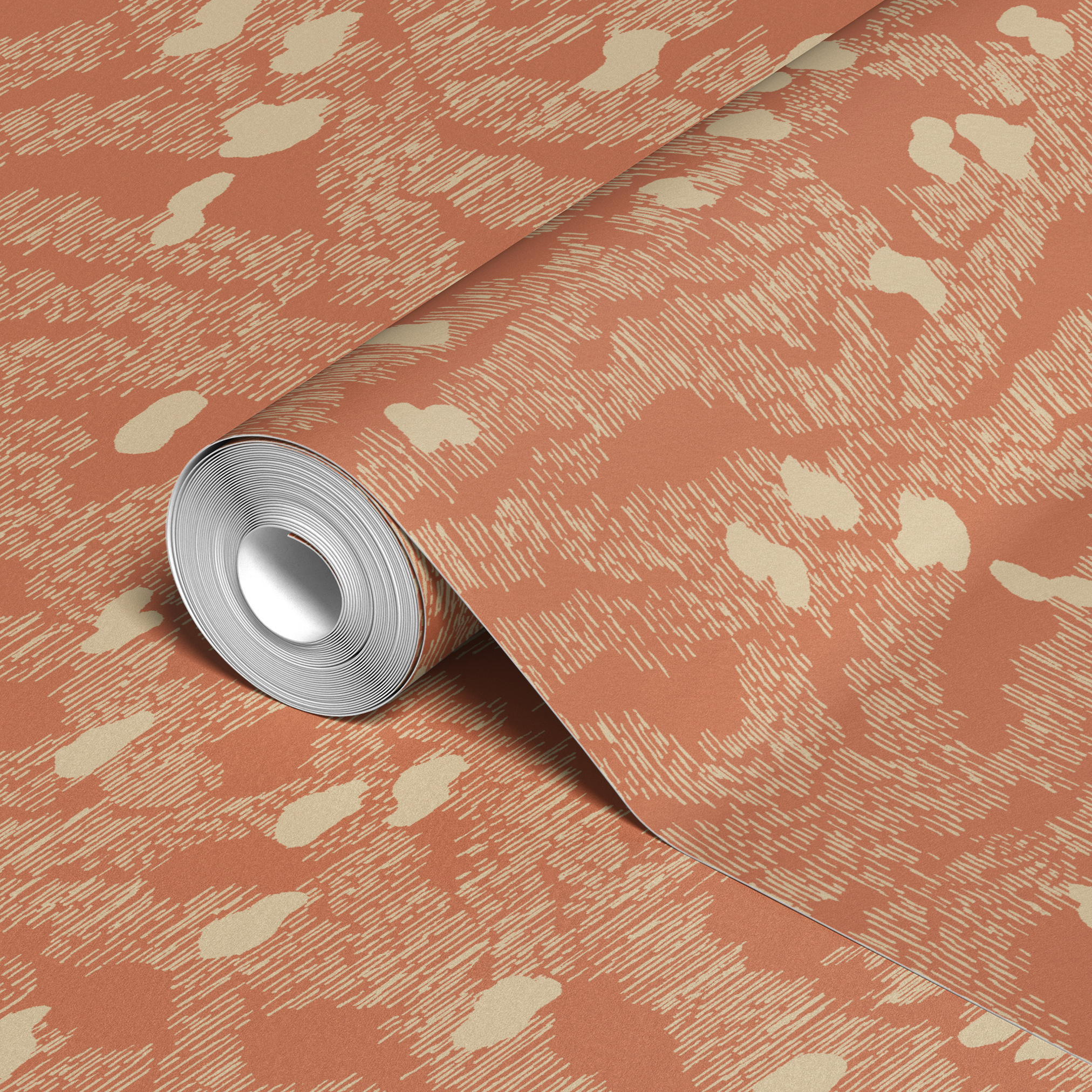  wallpaper roll closeup mockup