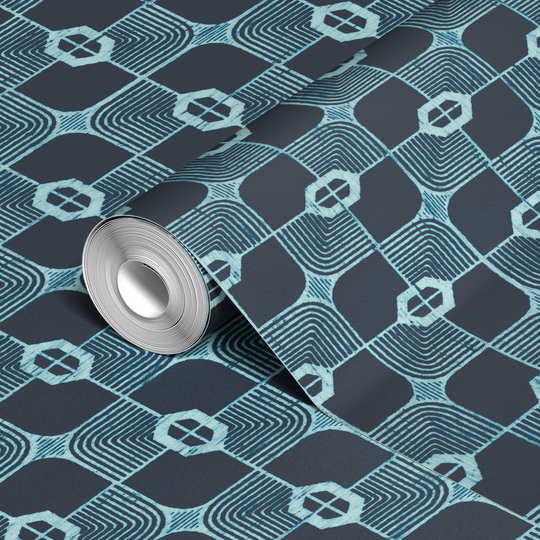  wallpaper roll closeup mockup