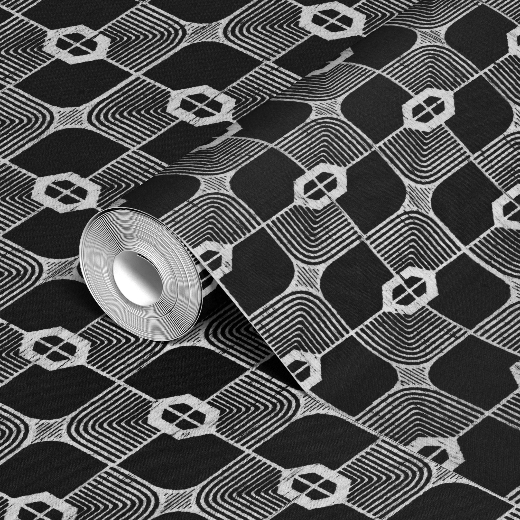  wallpaper roll closeup mockup