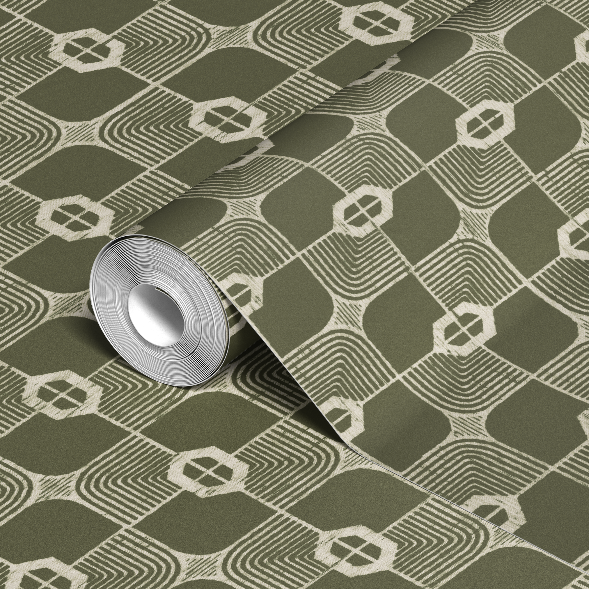  wallpaper roll closeup mockup
