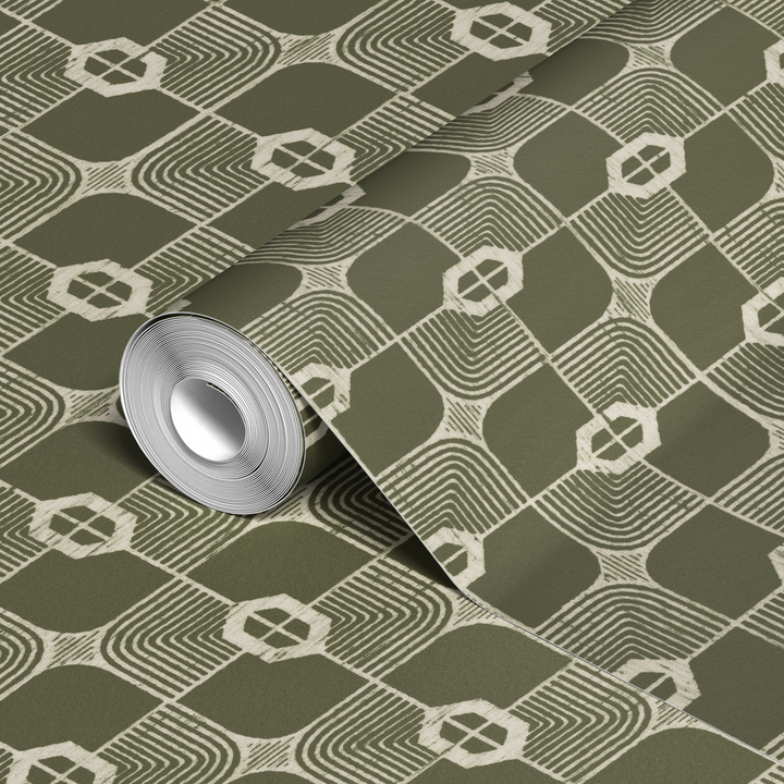  wallpaper roll closeup mockup