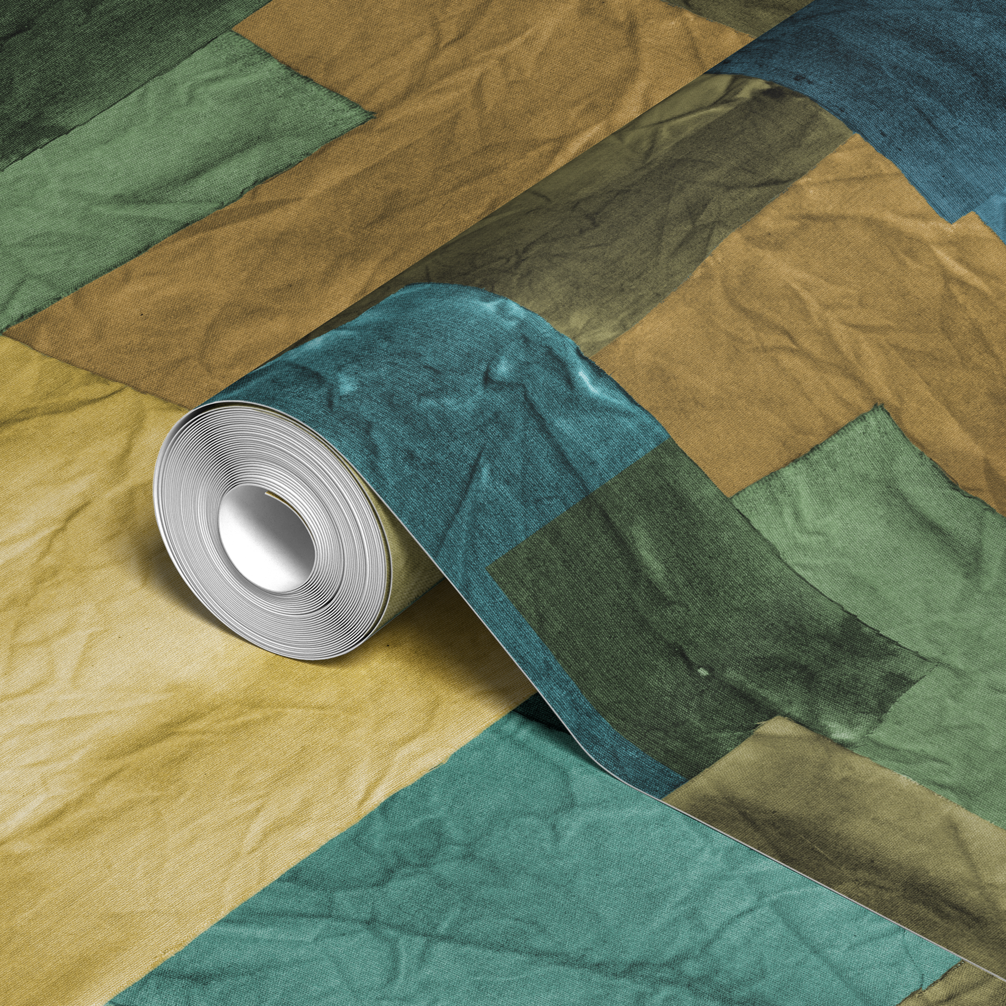  wallpaper roll closeup mockup